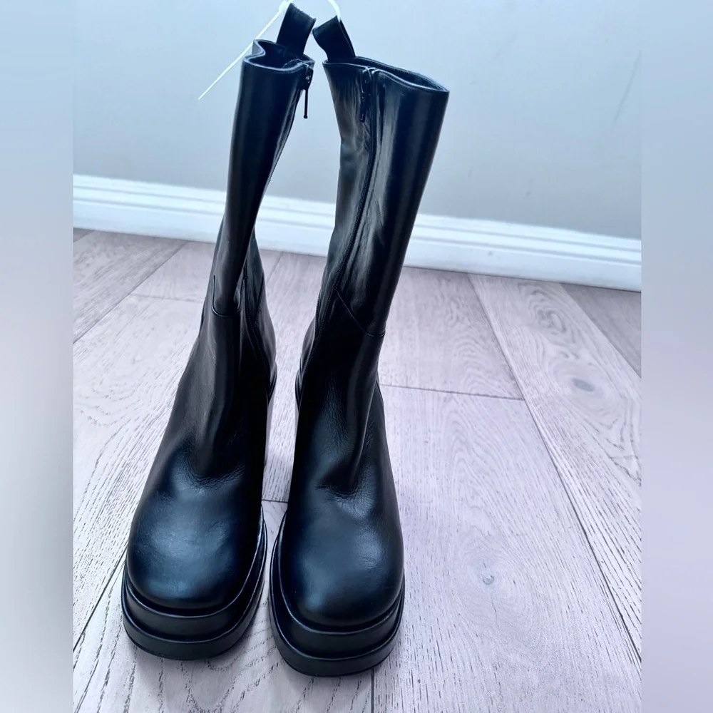 PALOMA BARCELO’ Eros Heeled Ankle Platform Boot Genuine Leather SZ: 38 $525